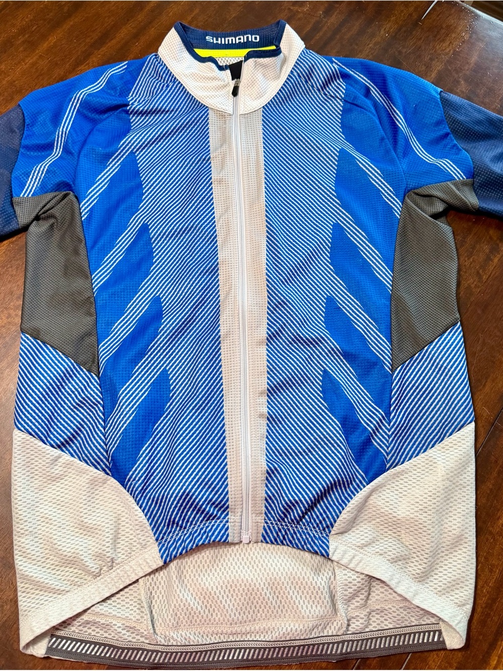 Shimano Blue, White & Yellow Cycling Jersey